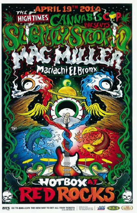 Slightly Stoopid & Mac Miller Red Rocks 2014 Art Print