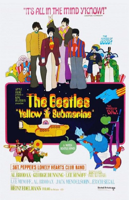 The Beatles Yellow Submarine 1968 Art Print