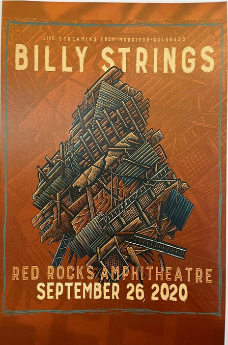 Billy Strings Red Rocks 2020 Art Print