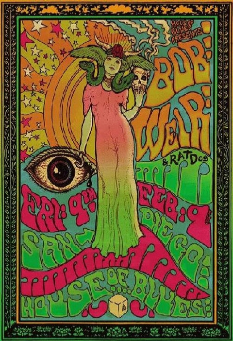 Ratdog Bob Weir San Diego 2007 Art Print