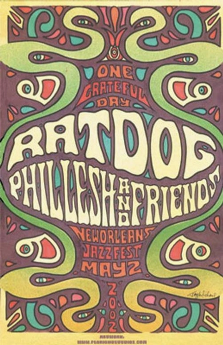 Ratdog & Phil Lesh New Orleans 2002 Art Print