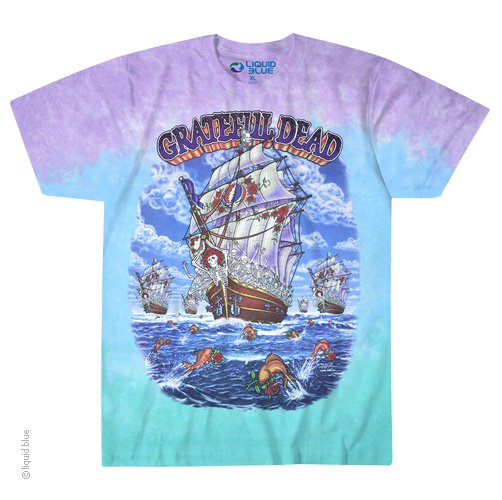 Men's Grateful Dead Tie-Dye Ship of Fools T-Shirt