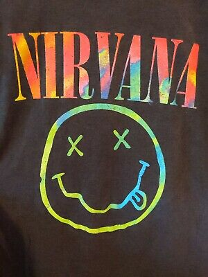 Men's Nirvana Tie-Dye Smiley Face T-Shirt
