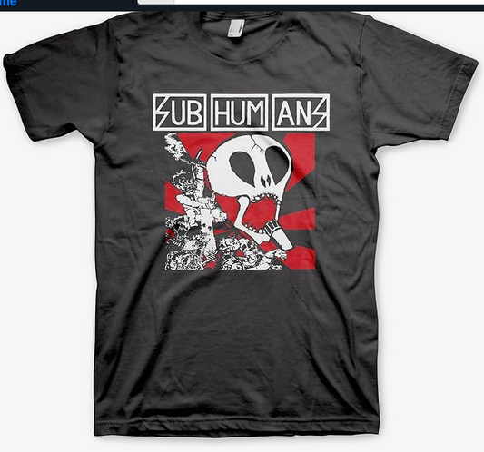 Men's Subhumans Skull Red Burst T-Shirt