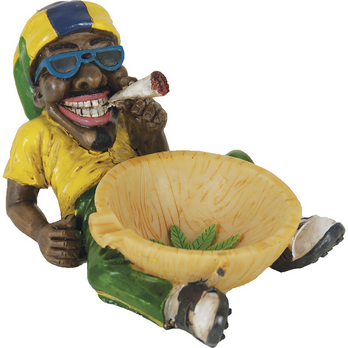 Jamaican Man Loungin' Smokin' Ashtray