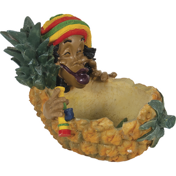 Jamaican Man Pineapple Ashtray