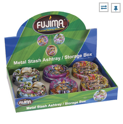 Assorted Tattoo Print Metal Stash Ashtray