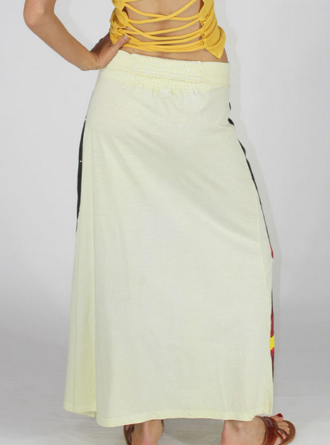 Women's Cotton Grateful Dead Dancing Bears To The Moon Maxi Skirt