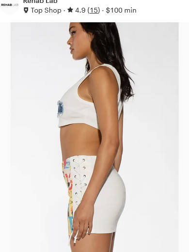 Women's Multi Color Printed Lace Up Mini Skirt