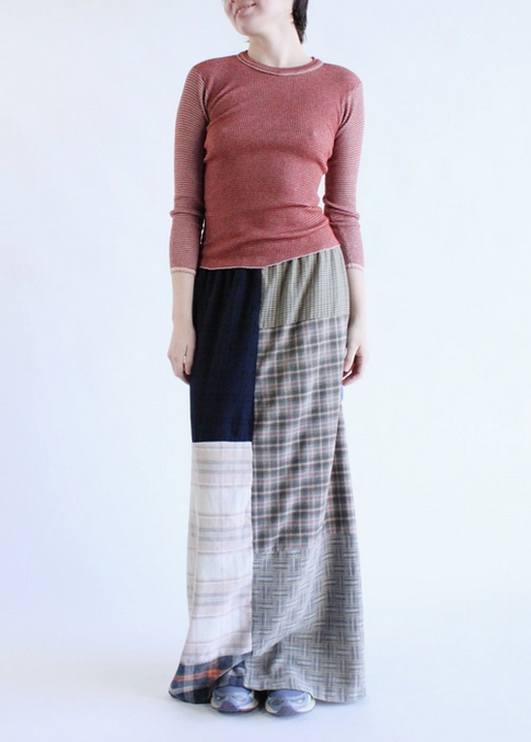 Women's Upcycled Flannel Skirt