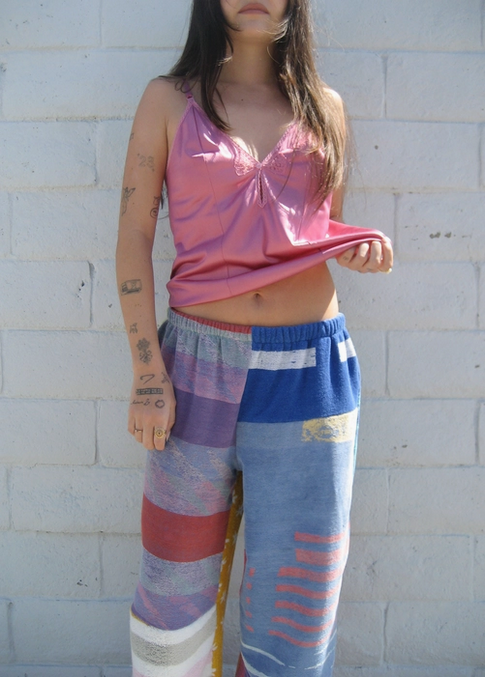 Unisex Upcycled Towel Pieced Pants