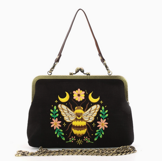 Celestial Bee Kisslock Bag