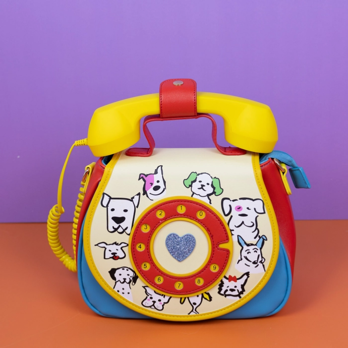 Ring Ring Phone Convertible Handbag Doggies