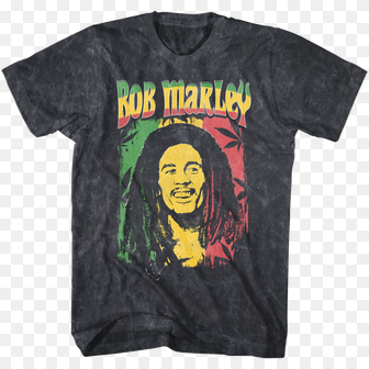 Men's Bob Marley Ganja Mineral Wash T-Shirt