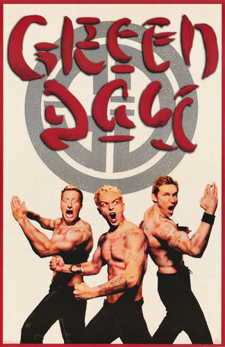 Green Day Kung Fu Vintage Poster