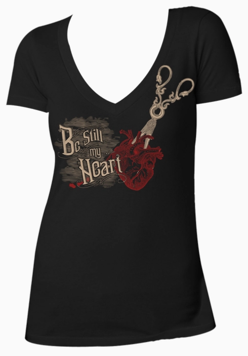 Women's Be Still My Heart V-Neck T-Shirt