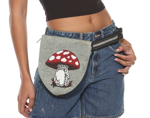 Boho Nature Print Hip Pouch Fanny Pack