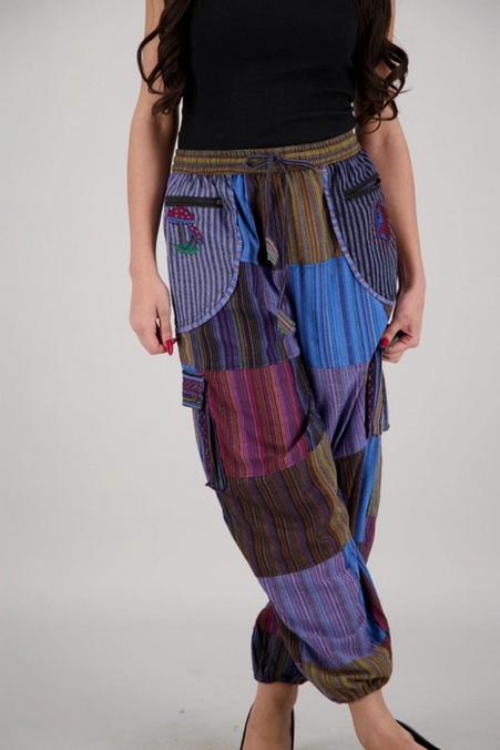 Women's Free Spirited Patchwork Pants