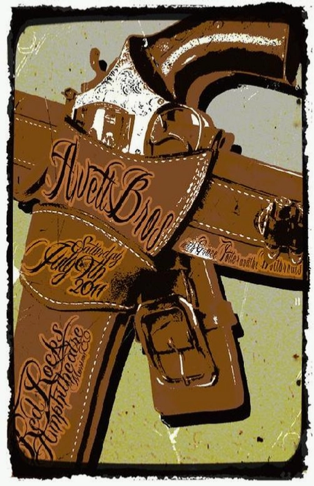 Avett Brothers Red Rocks 2011 Art Print