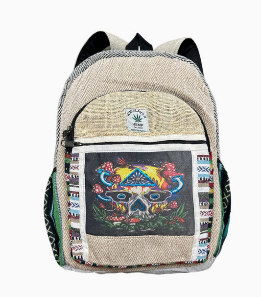 Cherry Mushroom Skull Backpack