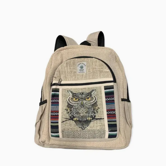 Hemp Owl Backpack