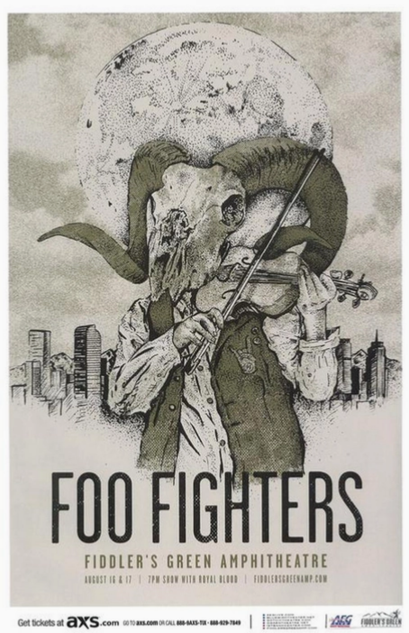 Foo Fighters Denver 2015 Art Print