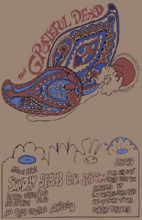 Grateful Dead Boulder 1972 Art Print