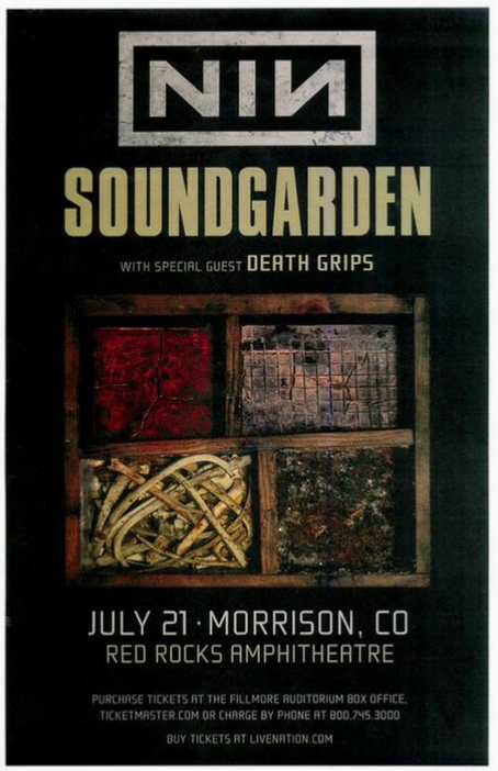Nine Inch Nails & Soundgarden Red Rocks 2014 Art Print