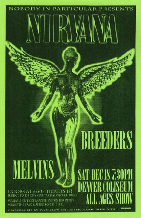 Nirvana Denver 1993 Art Print
