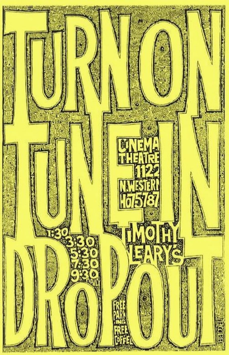 Timothy Leary Turn On 1967 Art Print
