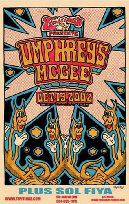 Umphrey's Mcgee Tipitinas New Orleans 2002 Art Print
