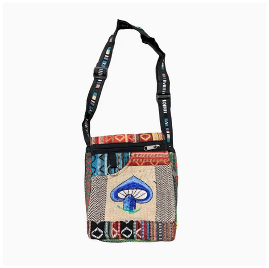 Cotton Patch Emb Mushroom Mini File Bag
