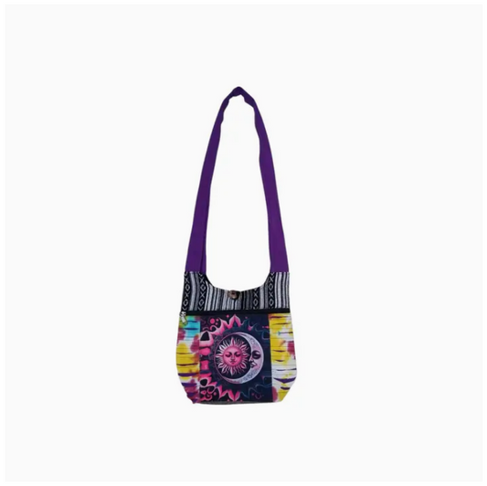 Cotton Razor Zip Sun Moon Zip Mini Bag