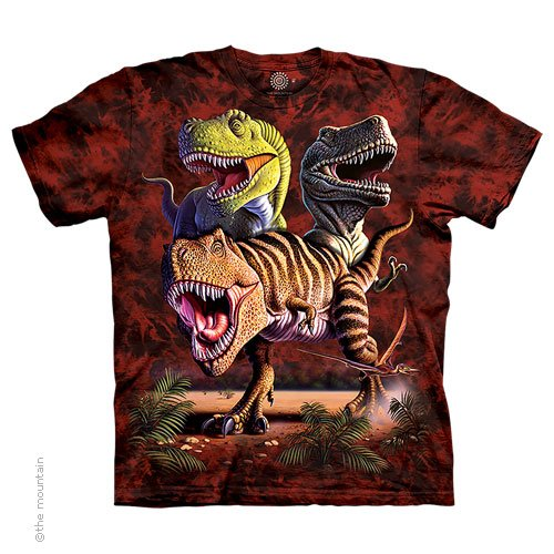 Youth Tie-Dye Rex Collage T-Shirt