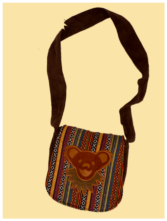 Grateful Dead Dancing Bear Corduroy Gheri Gumdrop Shoulder Bag