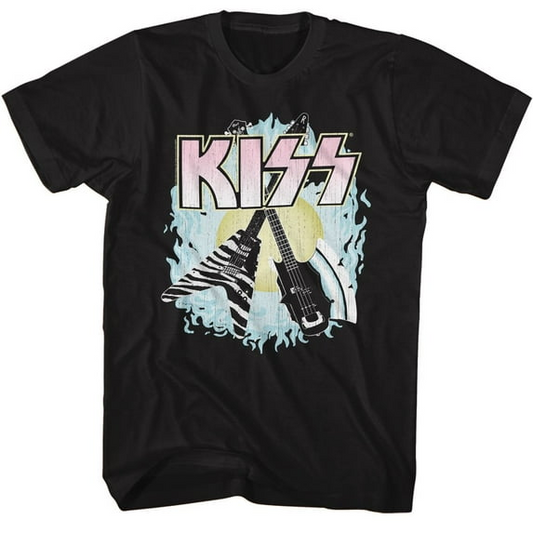 Unisex KISS Two Guitars T-Shirt