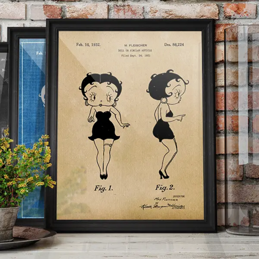 Betty Boop 1932 Patent Art Print