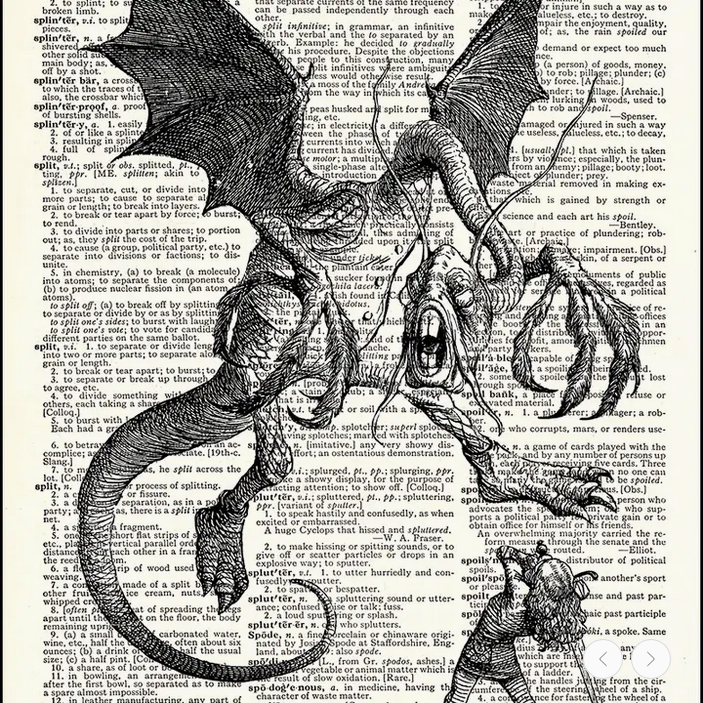 Jaberwocky Dictionary Print