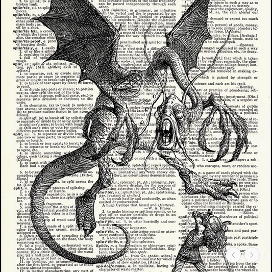 Jaberwocky Dictionary Print
