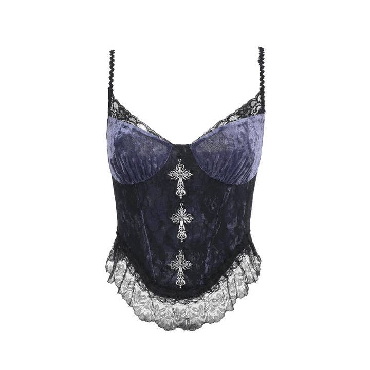 Women's Gothic Lace Cross Camisole