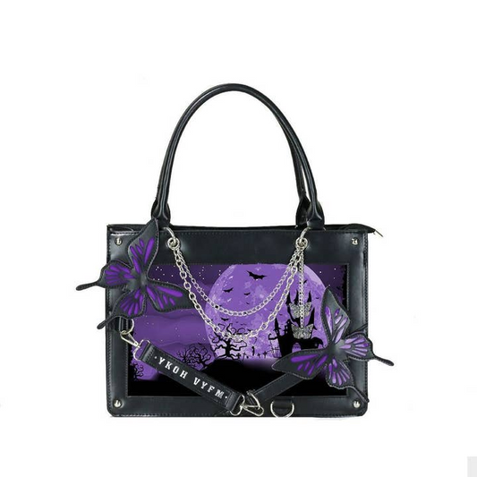 Whimisical Gothic Butterfly Handbag