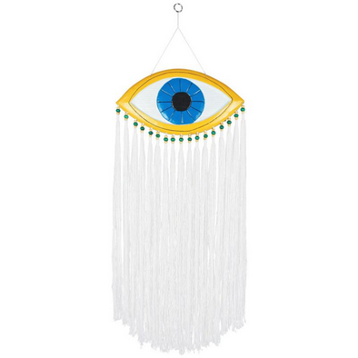 Wooden Evil Eye Long Tassel Dreamcatcher