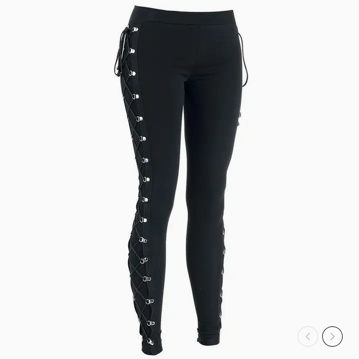 Women's Lace-Up Hip High Waist Legging Pants