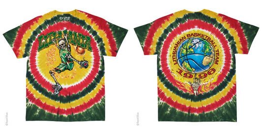 Men's Lithuania Basketball Skeleton T-Shirt