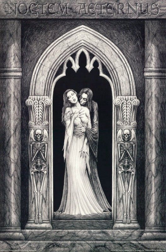 Vampire Kiss Vintage Poster