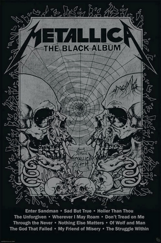 Metallica Black Album Poster