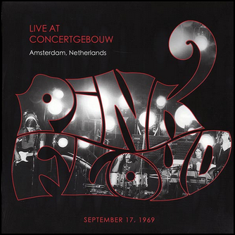 Pink Floyd Live At Concertgebouw, Amsterdam, Netherlands, September 17, 1969 Vinyl LP