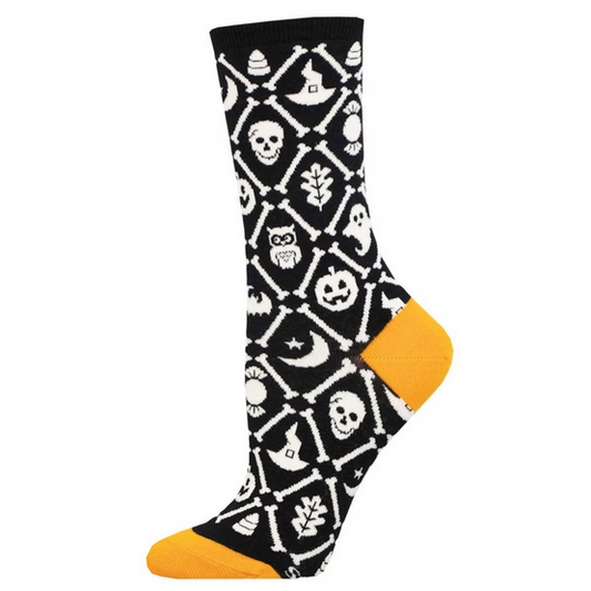 Women's Spooky Icons Crew Socks