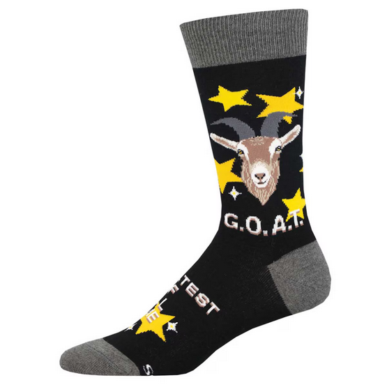 Men's Greatest of All Time GOAT Crew Socks
