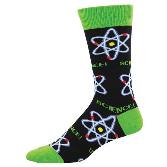 Men's Science Lemme Atom Crew Socks